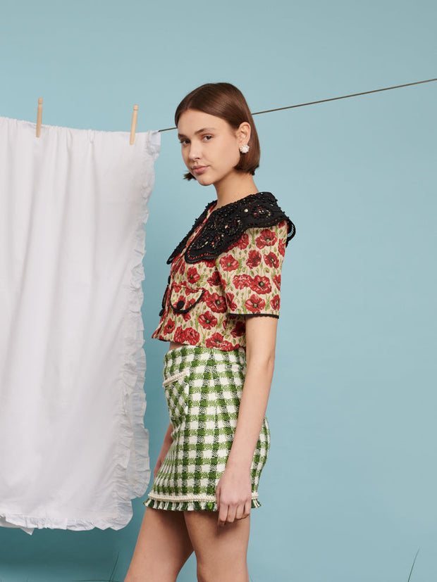 Shirley Poppy Tapestry Top