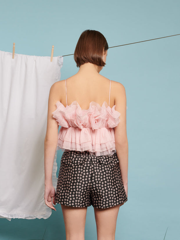 Tea Cup Ruffle Cami Top