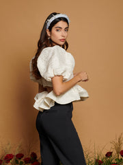 <b>DREAM</b> French Rose Jacquard Top