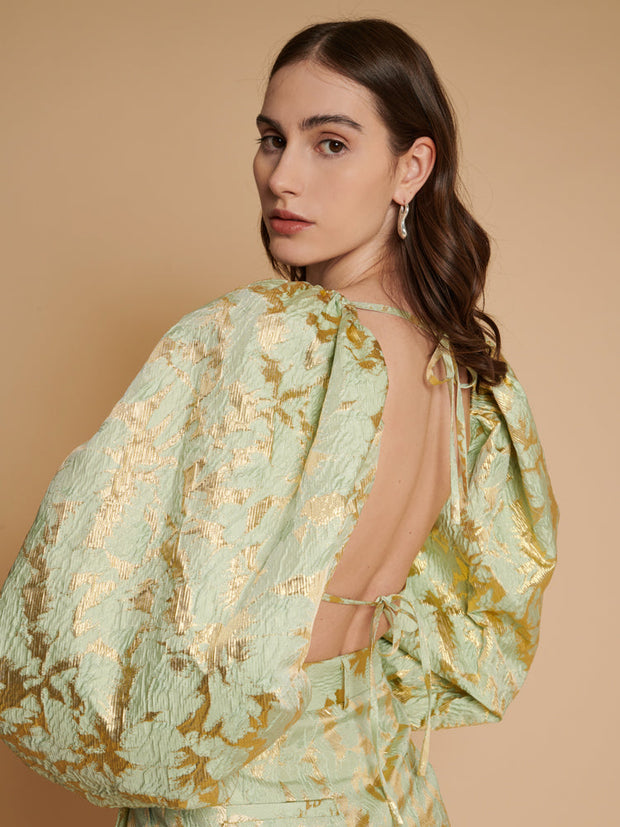 <b>Ghospell</b> Elin Jacquard Top