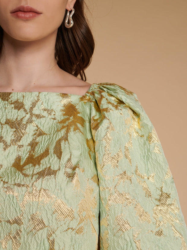 <b>Ghospell</b> Elin Jacquard Top