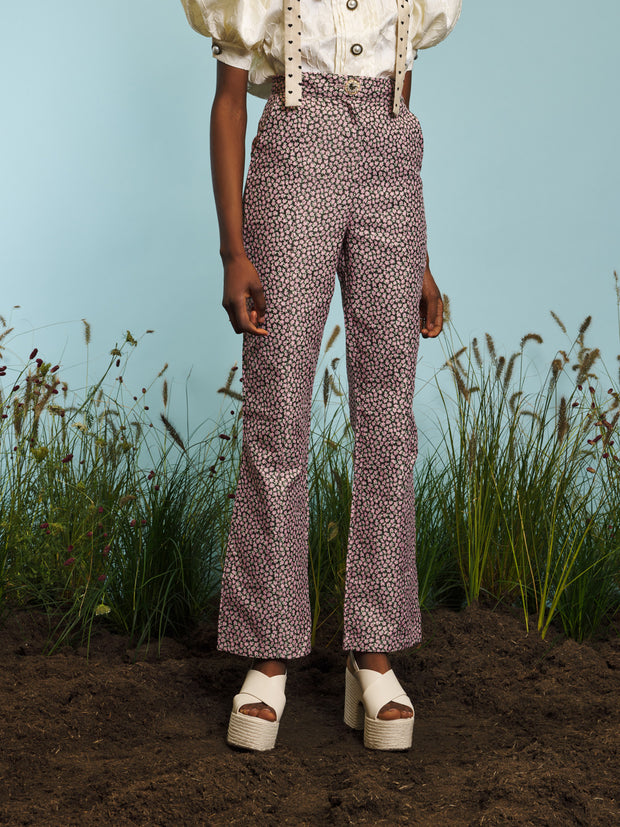 Harvest Jacquard Flared Trousers